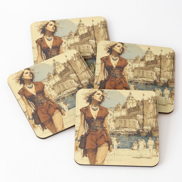 Item preview, The Captain's Daughter - Port City Sketch designed and sold by Banal25.