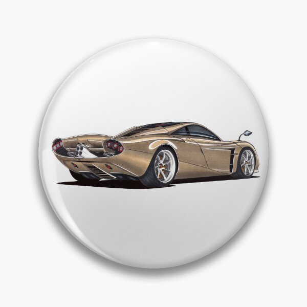 Item preview, Exclusive drawing italian hypercar luxury modern Huayra Codalunga Coupe 6.0L V12 engine designed and sold by Cars23.