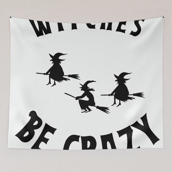 Item preview, Witches be crazy white small designed and sold by The Celestial Witch House.