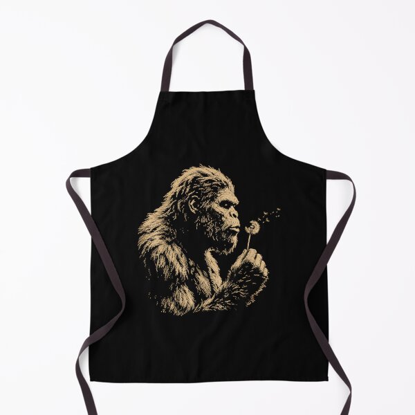 Item preview, Gentle Bigfoot Blowing Dandelion | Vintage Sasquatch Nature Art designed and sold by Alluka Brand.