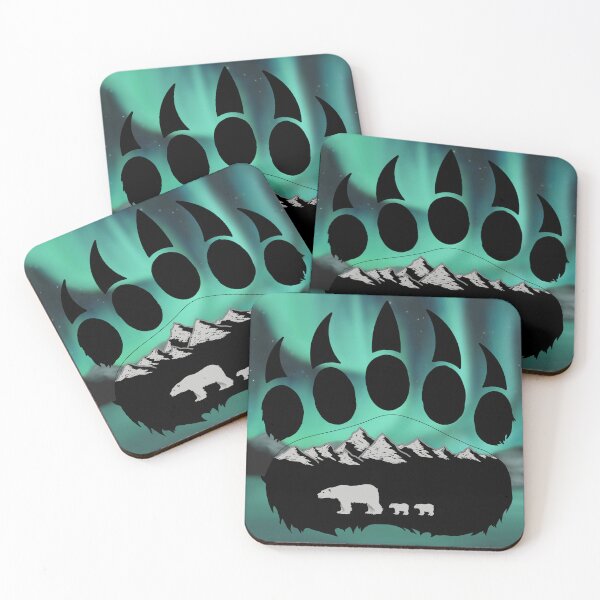Item preview, Polar Bear Paw Nothern Lights designed and sold by MaddysMStudio.