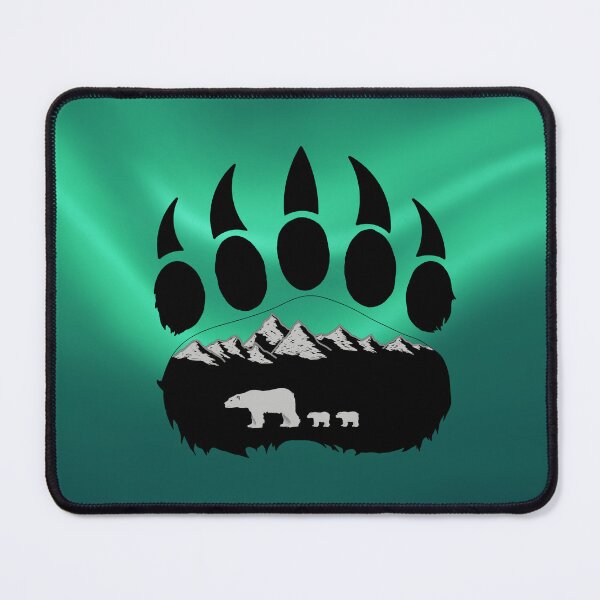 Item preview, Polar Bear Paw Nothern Lights designed and sold by MaddysMStudio.