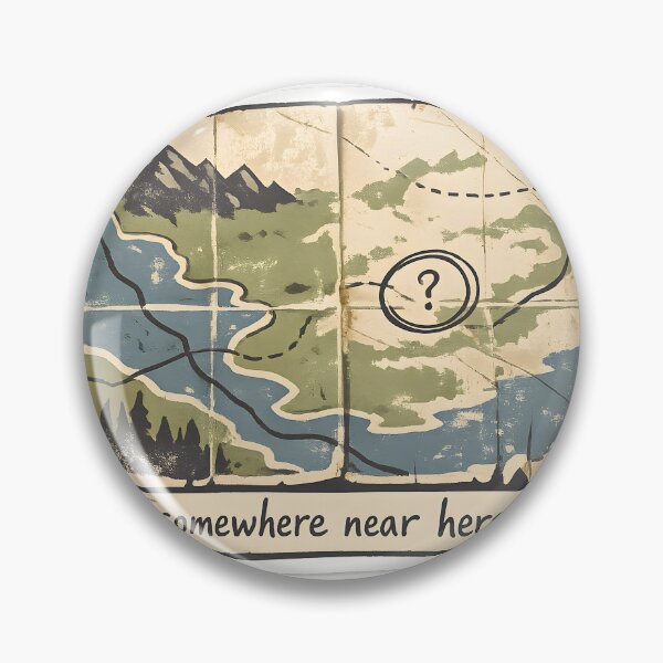 Item preview, Somewhere Near Here Map Design designed and sold by Naviora.