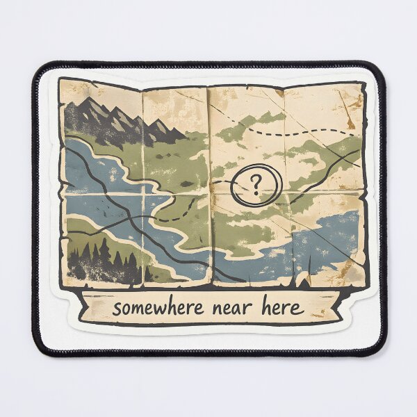 Item preview, Somewhere Near Here Map Design designed and sold by Naviora.