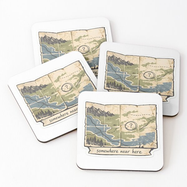Item preview, Somewhere Near Here Map Design designed and sold by Naviora.