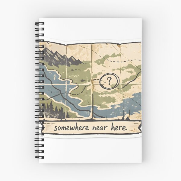 Item preview, Somewhere Near Here Map Design designed and sold by Naviora.