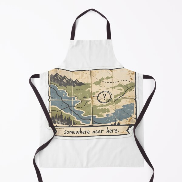 Item preview, Somewhere Near Here Map Design designed and sold by Naviora.