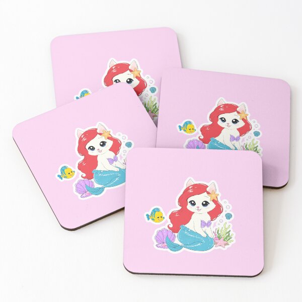 Item preview, Little Mermaid princess kitty sticker  designed and sold by sara747.