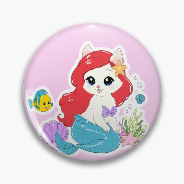 Item preview, Little Mermaid princess kitty sticker  designed and sold by sara747.