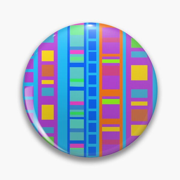 Item preview, Multi-colored rectangles on blue designed and sold by MarySchwindt.