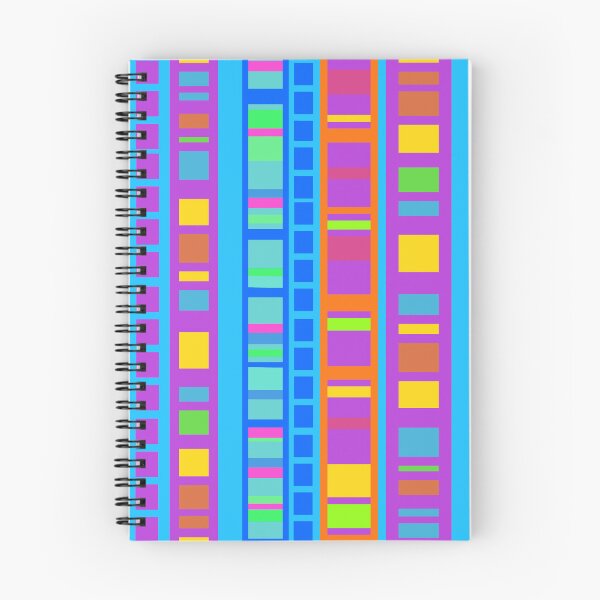 Item preview, Multi-colored rectangles on blue designed and sold by MarySchwindt.