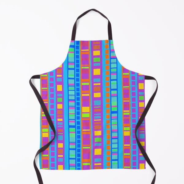 Item preview, Multi-colored rectangles on blue designed and sold by MarySchwindt.