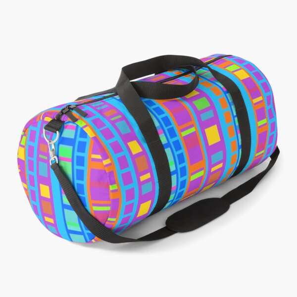Item preview, Multi-colored rectangles on blue designed and sold by MarySchwindt.