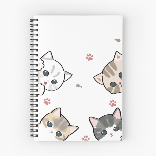 Item preview, Cute Kawaii Cats with Crowns and Paw Prints designed and sold by SweetFury.