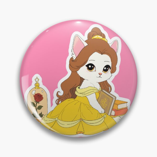 Item preview, princess yellow dress kitty sticker designed and sold by sara747.