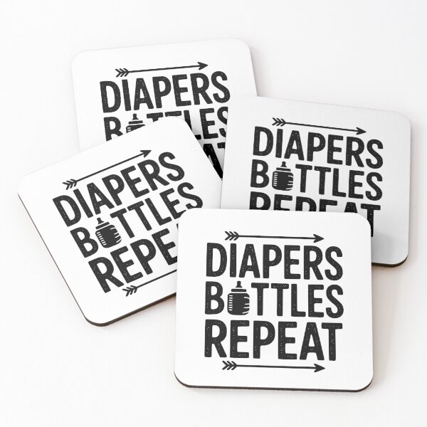 Item preview, Diapers Bottles Repeat designed and sold by theartfulaspie.