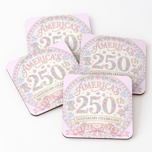 Item preview, America 250th Anniversary Pastel Floral Celebration 1776-2026 designed and sold by The-HistoryGirl.