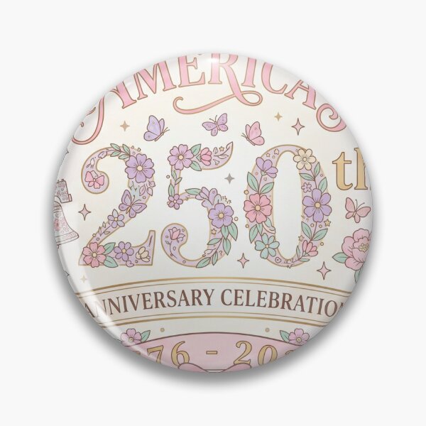 Item preview, America 250th Anniversary Pastel Floral Celebration 1776-2026 designed and sold by The-HistoryGirl.