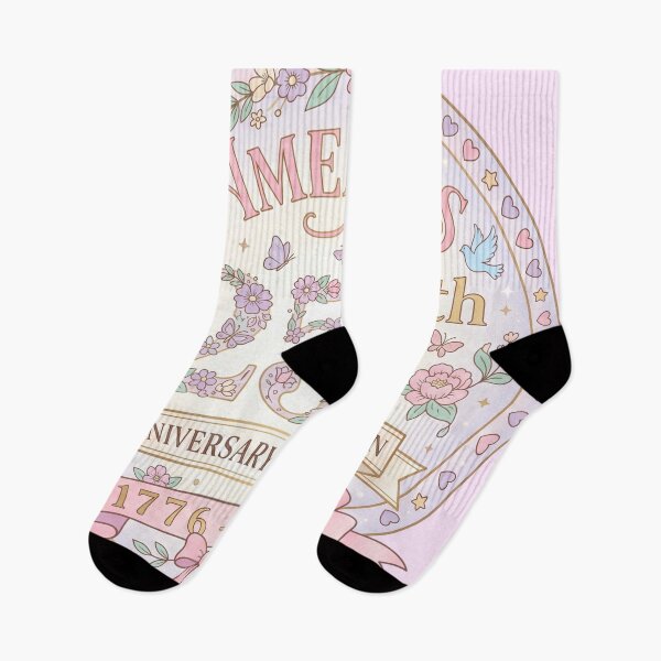 Item preview, America 250th Anniversary Pastel Floral Celebration 1776-2026 designed and sold by The-HistoryGirl.