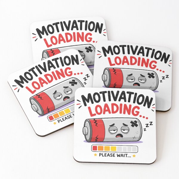Item preview, Motivation Loading Funny T-Shirt | Low Battery Meme designed and sold by Golden Era Studio.