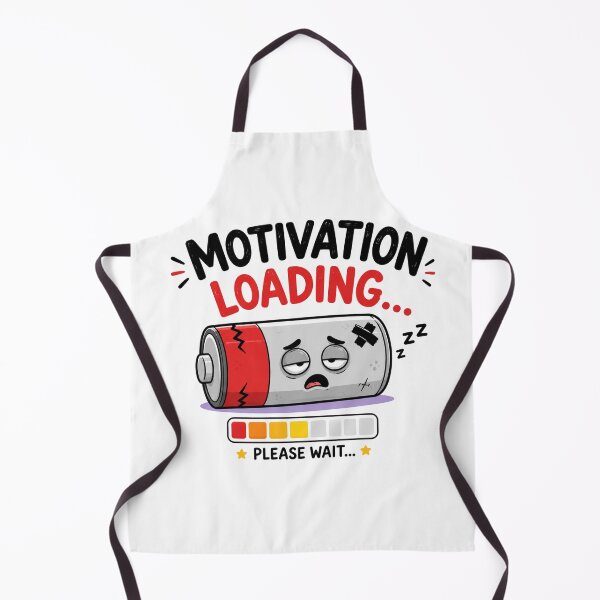 Item preview, Motivation Loading Funny T-Shirt | Low Battery Meme designed and sold by Golden Era Studio.