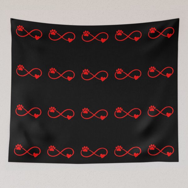Item preview, Red Paw Heart Infinity designed and sold by Corvoria.