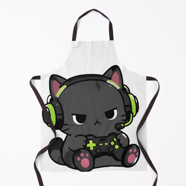 Item preview, Cute Gamer Black Cat Neon Gaming designed and sold by ArtdesignsA.