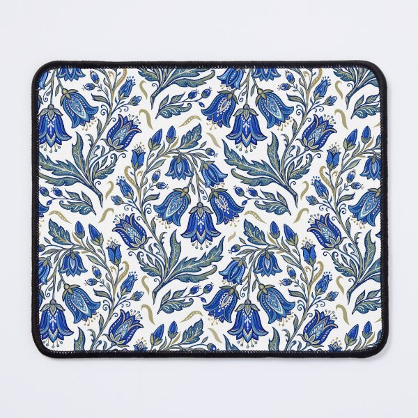 Item preview, Blue bell cottage floral pattern. Hand painted pattern on white background. designed and sold by iclipart.