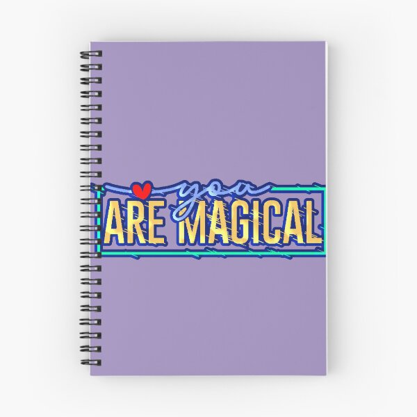Item preview, You Are Magical Typography Neon Gold Blue Heart Frame designed and sold by AstronautMerch.