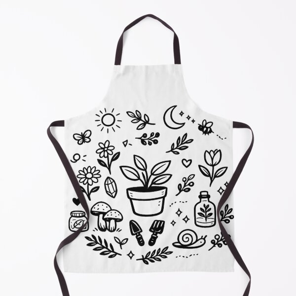 Item preview, Minimalist Celestial Flower Pot and Sun Moon Doodles designed and sold by FANTASYoDarknes.