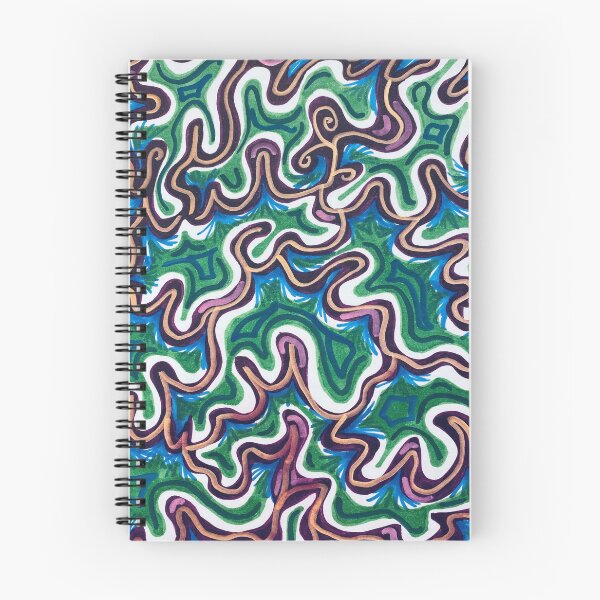 Item preview, Abstract Metallic Squiggle Waves designed and sold by artbyalette.