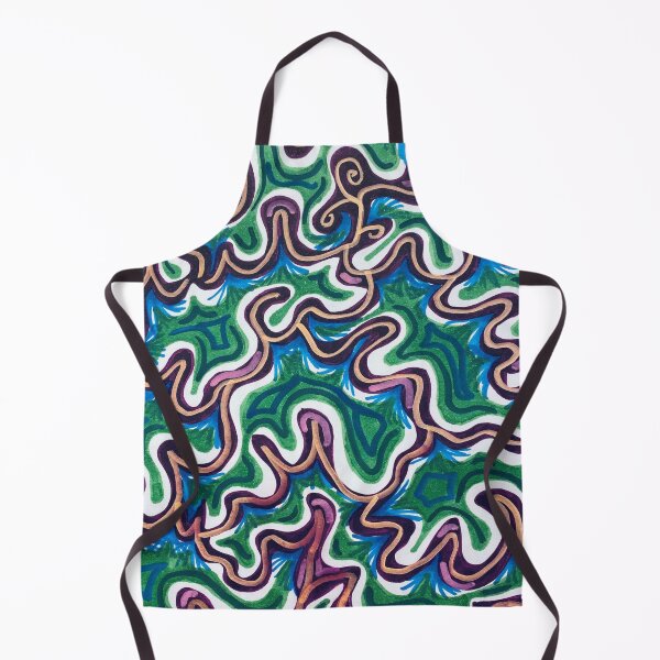 Item preview, Abstract Metallic Squiggle Waves designed and sold by artbyalette.