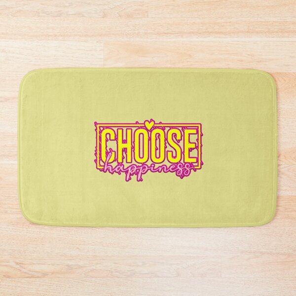 Item preview, Choose Happiness Neon Yellow Pink Typography Heart Frame designed and sold by AstronautMerch.