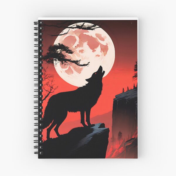 Item preview, The Wolf Who Howls at the red moon. designed and sold by MissYouONLY.
