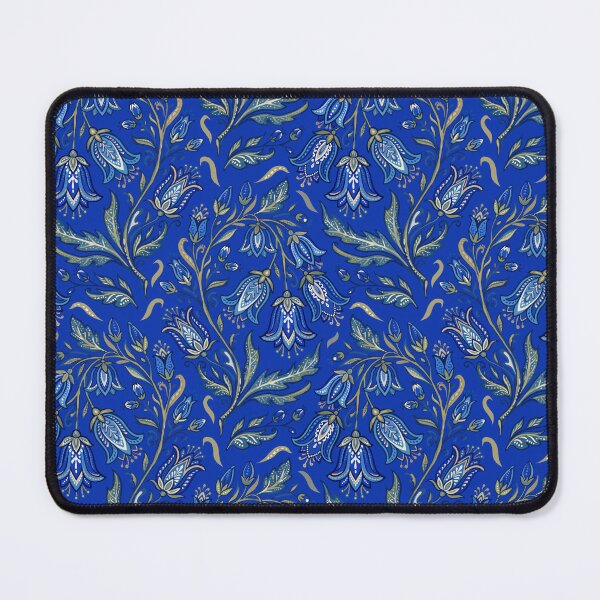 Item preview, Blue bell cottage floral pattern. Hand painted pattern on blue background.  designed and sold by iclipart.