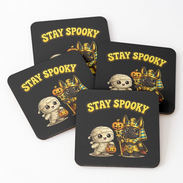 Item preview, Stay Spooky Egyptian Halloween – Cute Mummy and Anubis Trick or Treat Design designed and sold by Fangtasia77.