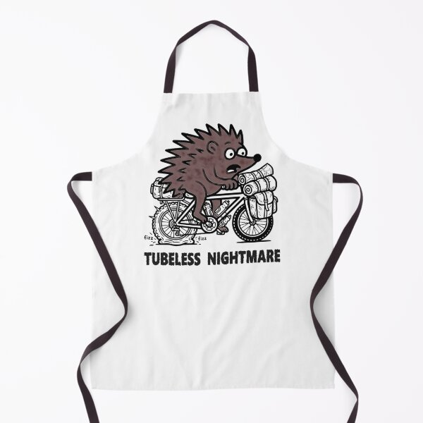 Item preview, Tubeless Nightmare Funny Bikepacking Hedgehog Cycling T-Shirt designed and sold by The Bold Line Studio.