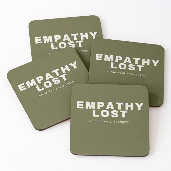 Item preview, Empathy Lost – Connection Interrupted Minimalist Statement Design designed and sold by No Excuses Supply.