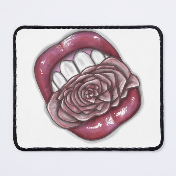 Item preview, Romantic Rose Mouth in Pink designed and sold by DoodlingMissy.