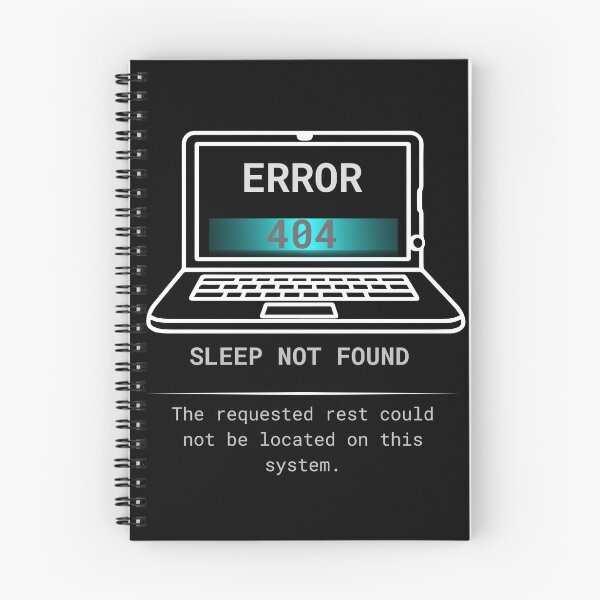Item preview, 404 Sleep Not Found – Funny Programmer Insomnia Design designed and sold by PRINTNESTWEARCO.