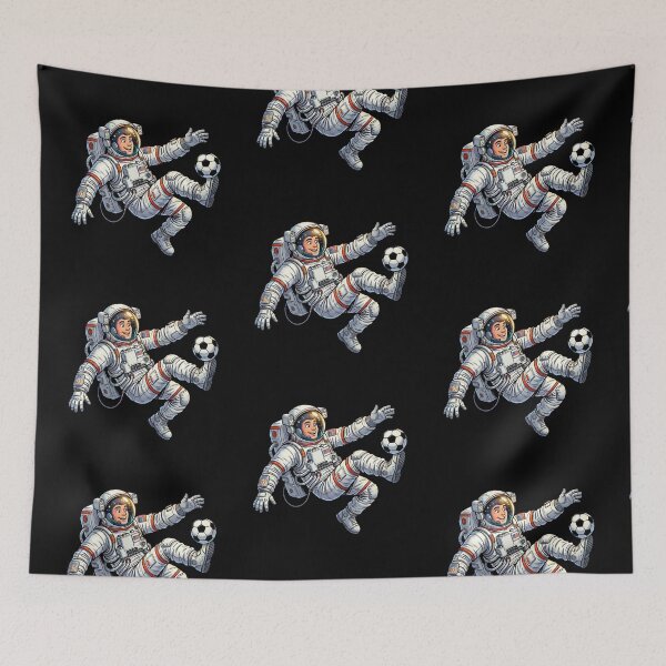 Item preview, Astronaut Footballer — Football in Space Cartoon Humor designed and sold by David Mateo ArtWorks.