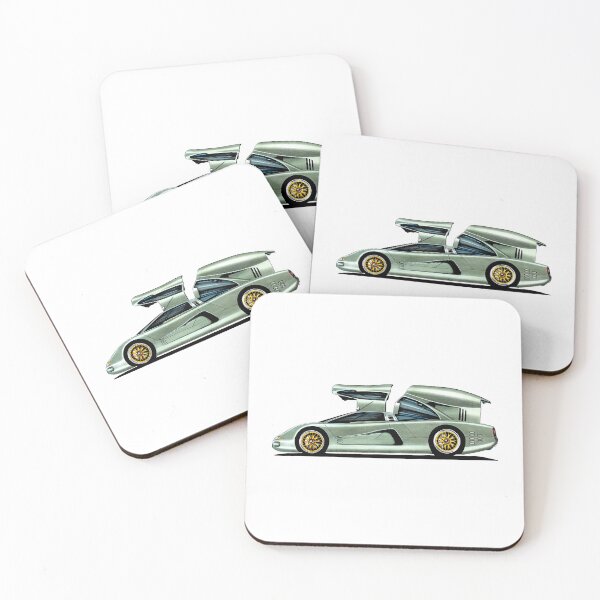 Item preview, Exclusive drawing legendary futuristic modern classic Isdera Commendatore 112i Coupe V12 MB engine designed and sold by Cars23.