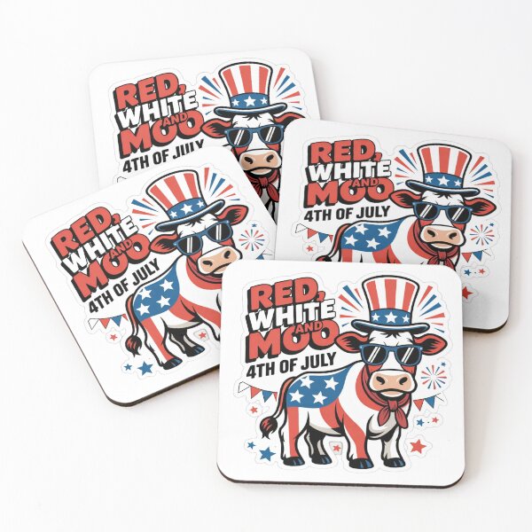 Item preview, Red White and Moo – Patriotic Highland Cow 4th of July Design Classic designed and sold by MerchlyMike.