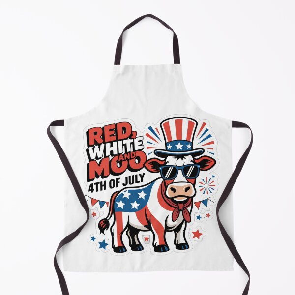 Item preview, Red White and Moo – Patriotic Highland Cow 4th of July Design Classic designed and sold by MerchlyMike.