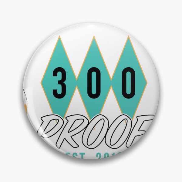 Item preview, 300 Proof Retro Logo White designed and sold by Headsnack Shop.