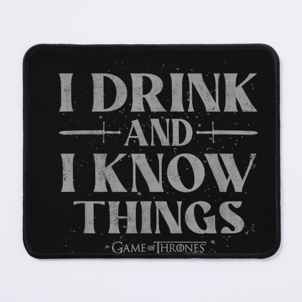 Item preview, I Drink And Know Things Quote T-Shirt designed and sold by CiranoSkasnot.