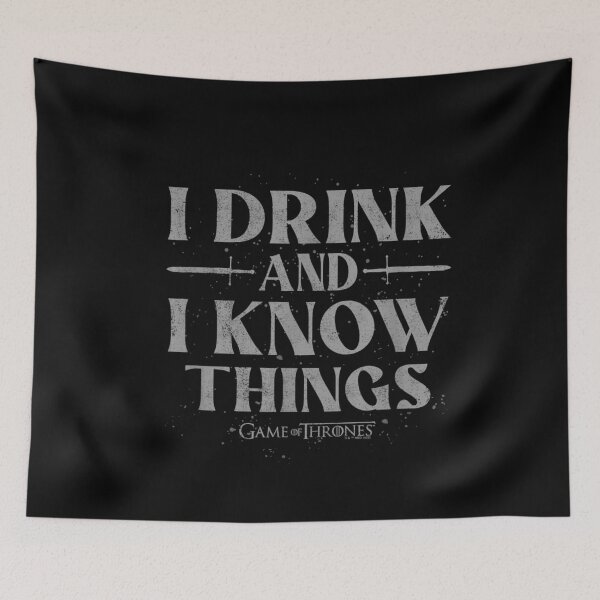 Item preview, I Drink And Know Things Quote T-Shirt designed and sold by CiranoSkasnot.