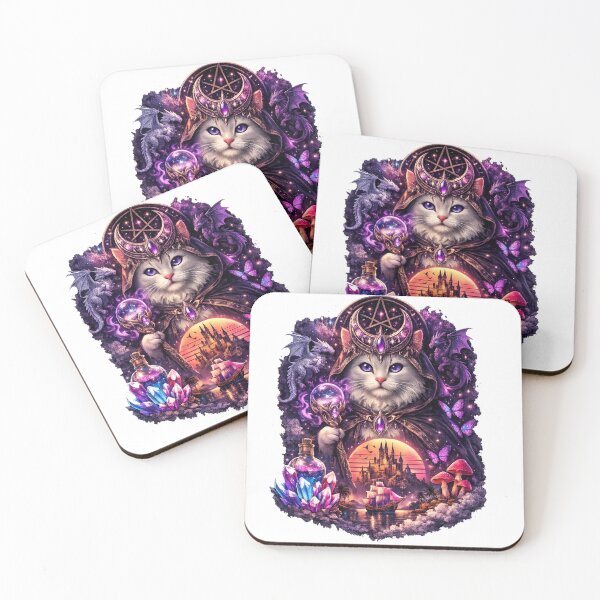Item preview, Celestial Cat King Magical Fantasy Kingdom designed and sold by FANTASYoDarknes.