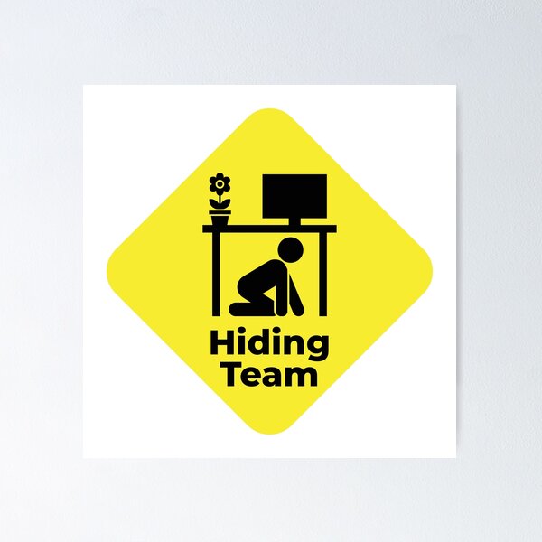 Item preview, Hiding Team designed and sold by BorysMano.