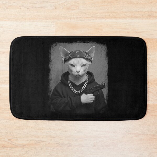Item preview, Tough Sphynx Cat Bandana Chain Pistol Urban designed and sold by d247.
